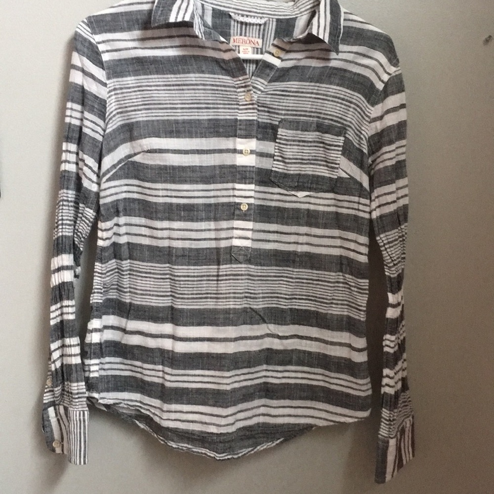 merona striped long sleeve